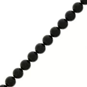 Cuentas nacaradas Preciosa Round Pearl Maxima - 8 mm Opaque Magic Black x10