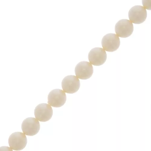 Cuentas nacaradas Preciosa Round Pearl Maxima - 8 mm Pearlescent White x10