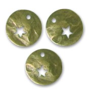 Cequies ajados estrellados 10 mm bronce x5