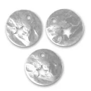 Cequies ajados estrellados 10 mm plateado antiguo x5