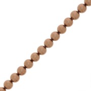 Cuentas nacaradas Preciosa Round Pearl Maxima - 8 mm Pearl Effect Bronze x10|raw }}