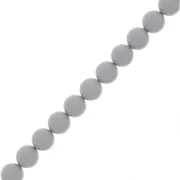 Cuentas nacaradas Preciosa Round Pearl Maxima - 8 mm Ceramic Grey x10