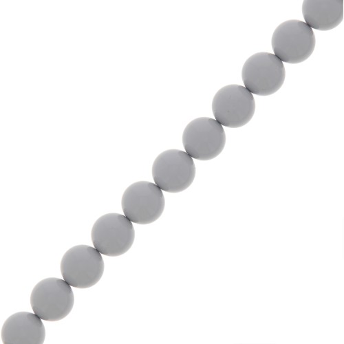 Cuentas nacaradas Preciosa Round Pearl Maxima - 8 mm Ceramic Grey x10
