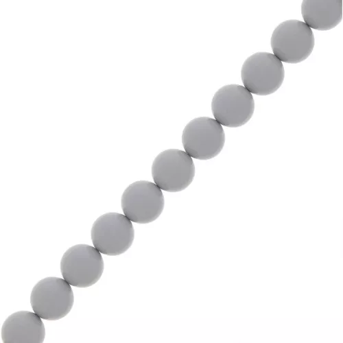 Cuentas nacaradas Preciosa Round Pearl Maxima - 8 mm Ceramic Grey x10