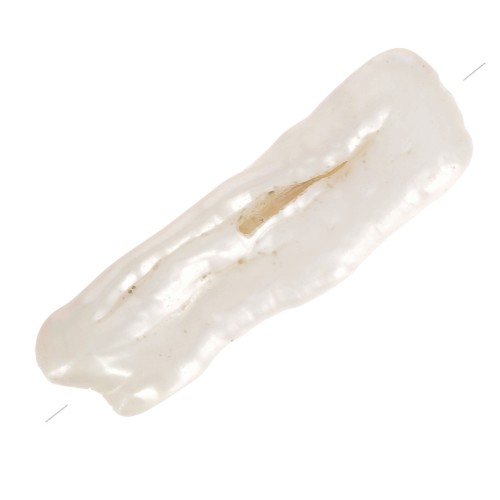 Cuentas de agua dulce Keshi - cuentas irregulares 20-30 mm - Blanco x1