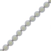 Cuentas nacaradas Preciosa Round Pearl Maxima - 8 mm Pearlescent Grey x10