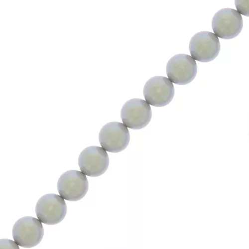 Cuentas nacaradas Preciosa Round Pearl Maxima - 8 mm Pearlescent Grey x10