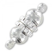 Cierre magnético plateado 17x6 mm x1