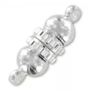 Cierre magnético plateado 17x6 mm x1