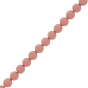Cuentas nacaradas Preciosa Round Pearl Maxima - 8 mm Opaque Salmon Rose x10|raw }}
