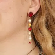 Cuentas nacaradas Preciosa Round Pearl Maxima - 8 mm Pearl Effect Peach x10