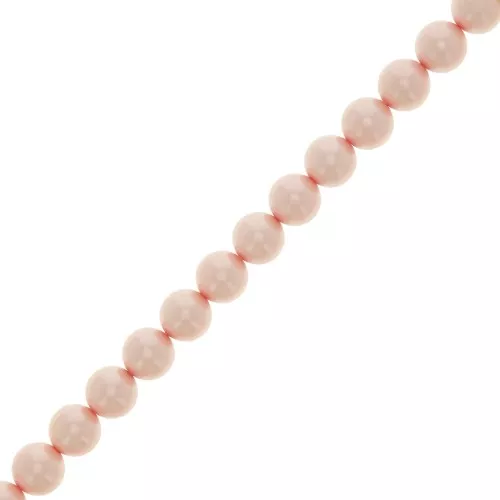 Cuentas nacaradas Preciosa Round Pearl Maxima - 8 mm Pearl Effect Rosaline x10