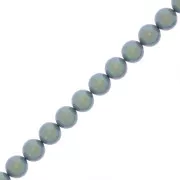 Cuentas nacaradas Preciosa Round Pearl Maxima - 8 mm Pearlescent Blue x10