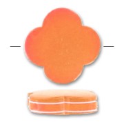 Tejo flor 23 mm Naranja ribete blanco x1|raw }}