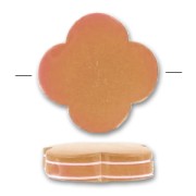 Tejo flor 23 mm Marón ribete blanco x1|raw }}