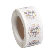 Etiquetas autoadhesivas 25 mm - Thank you - Multicolore x500|raw }}