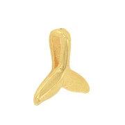 Dije cola de sirena 10 mm - Dorado con oro fino x1