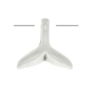 Dije cola de sirena 10 mm - Chapado Plateado envejecido|raw }}