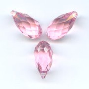 Gotas PureCrystal 6010 Light Rose 11x5.5 mm x4|raw }}