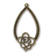 Separador 2 anillas 40 mm bronce x1