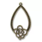 Separador 2 anillas 40 mm bronce x1