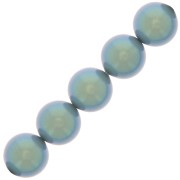 Cuentas nacaradas Preciosa Round Pearl Maxima - 12 mm Pearlescent Blue x6|raw }}
