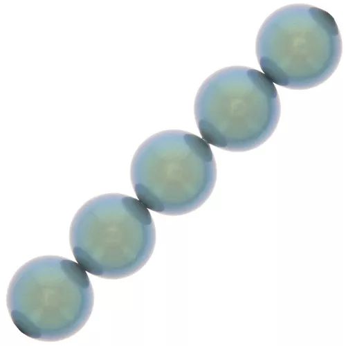 Cuentas nacaradas Preciosa Round Pearl Maxima - 12 mm Pearlescent Blue x6