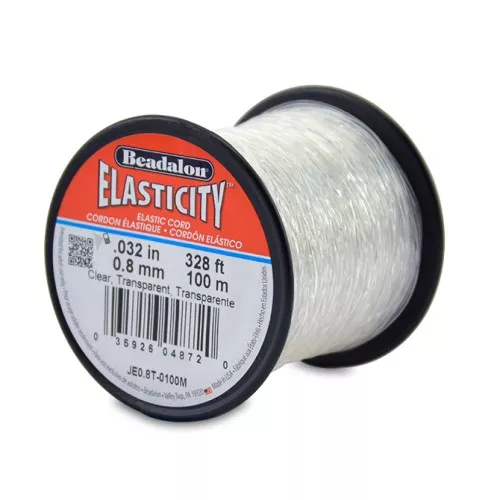 Hilo de elasticidad 0,8 mm - Transparente x100m