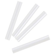 Cuentas de Rocalla Preciosa, tubos de 20 mm, color Alabaster White, 20 g