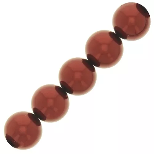 Cuentas nacaradas Preciosa Round Pearl Maxima - 12 mm Pearl Effect Dark Copper x6