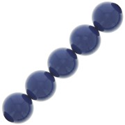 Cuentas nacaradas Preciosa Round Pearl Maxima - 10 mm Navy blue x5|raw }}