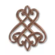 Separadores 25x20 mm cobre antiguo x2