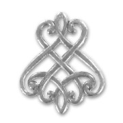 Separadores 25x20 mm plateado antiguo x2|raw }}