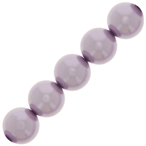Cuentas nacaradas Preciosa Round Pearl Maxima - 10 mm Pearl Effect Lavender x5