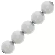 Cuentas nacaradas Preciosa Round Pearl Maxima - 10 mm Pearl Effect Light Grey x5