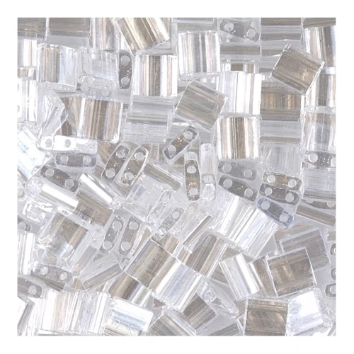 Miyuki Tila Beads 5x5x1.9 mm TL-0160 - Crystal Luster x10g