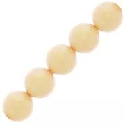 Cuentas nacaradas Preciosa Round Pearl Maxima - 10 mm Pearlescent Yellow x5
