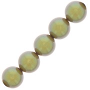 Cuentas nacaradas Preciosa Round Pearl Maxima - 10 mm Pearlescent Khaki x5|raw }}
