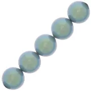 Cuentas nacaradas Preciosa Round Pearl Maxima - 10 mm Pearlescent Blue x5