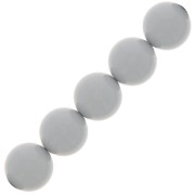 Cuentas nacaradas Preciosa Round Pearl Maxima - 10 mm Ceramic Grey x5
