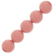 Cuentas nacaradas Preciosa Round Pearl Maxima - 10 mm Salmon Rose x5|raw }}