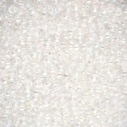 Cuentas de Rocalla Preciosa 11/0 de 2 mm - Crystal AB, 20 g