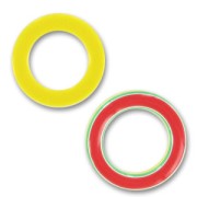 Aro doble cara 38 mm Amarillo/Rojo/Verde x1|raw }}
