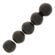 Cuentas redondas 4 mm imitación Howlite tintadas- Negro x30|raw }}