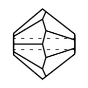 Tupis de Cristales de Preciosa 3 mm - MC Bead Rondell - Light Siam x30