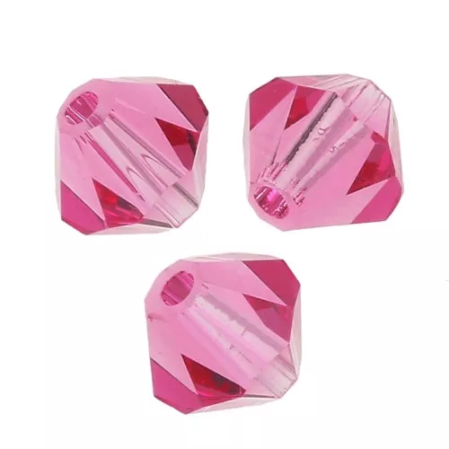 Tupis de Cristales de Preciosa 3 mm - MC Bead Rondell - Rose x30