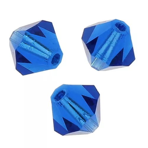Tupis de Cristales de Preciosa 3 mm - MC Bead Rondell - Capri Blue x30
