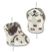 Perro de cerámica 14x10 mm Moreno x1|raw }}