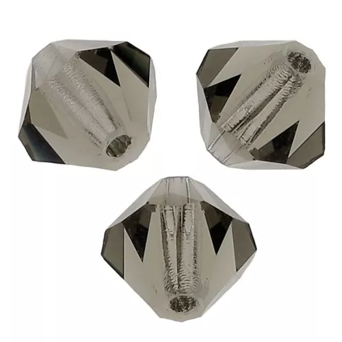 Tupis de Cristales de Preciosa 3 mm - MC Bead Rondell - Black Diamond x30