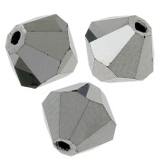 Tupis de Cristales de Preciosa 3 mm - MC Bead Rondell - Jet Hematite Full x30